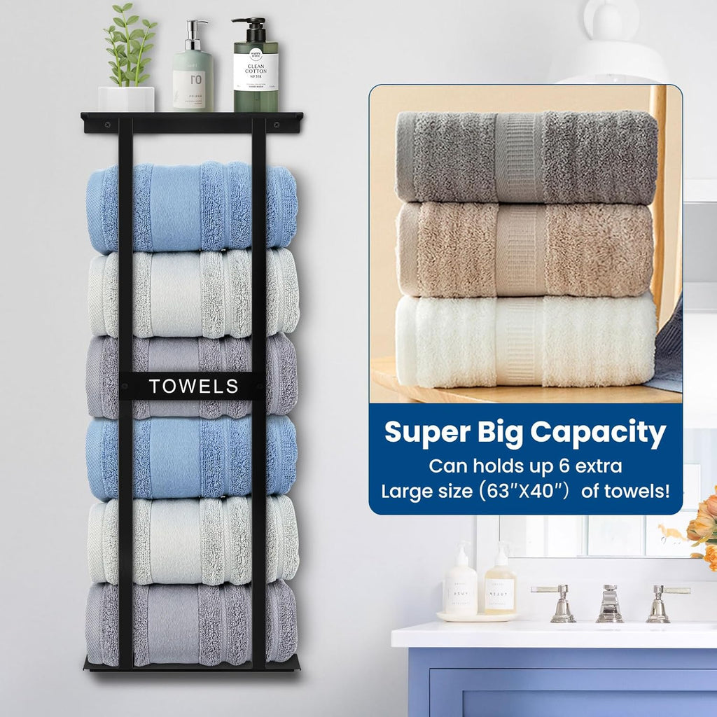 Bathroom Towel Storage Rack, Wall Mounted Bathroom Towel Rack