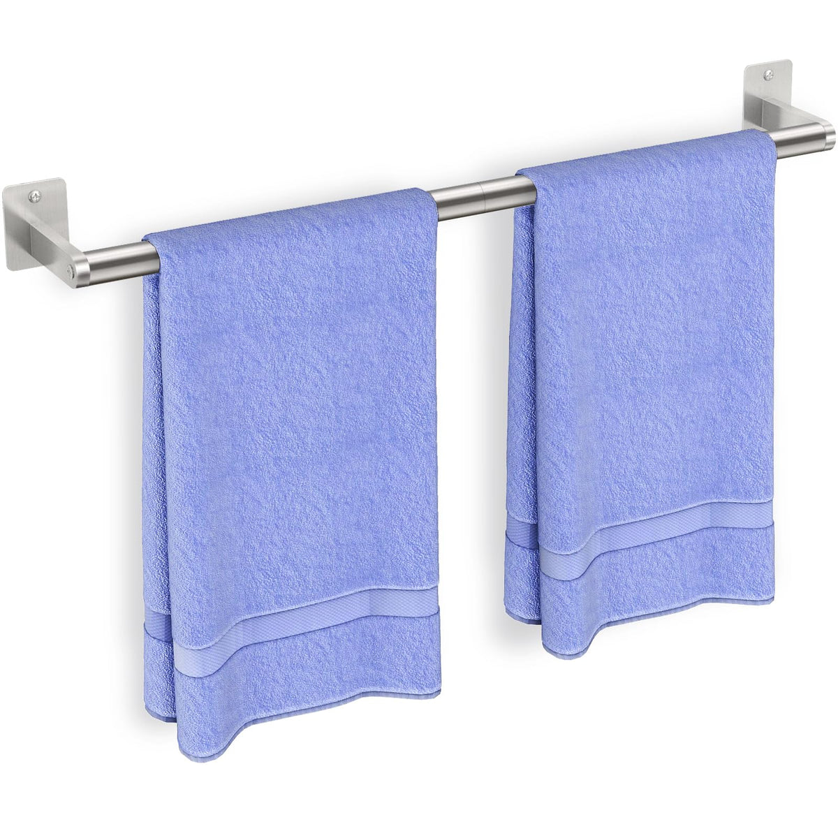 Bathroom Towel Bar, 24 Inch Towel Racks for Bathroom Wall Mounted, Heavy Duty Hand Towel Holder Organizer, Modern Home Decor Towel Rod, Matte Black Single Bar