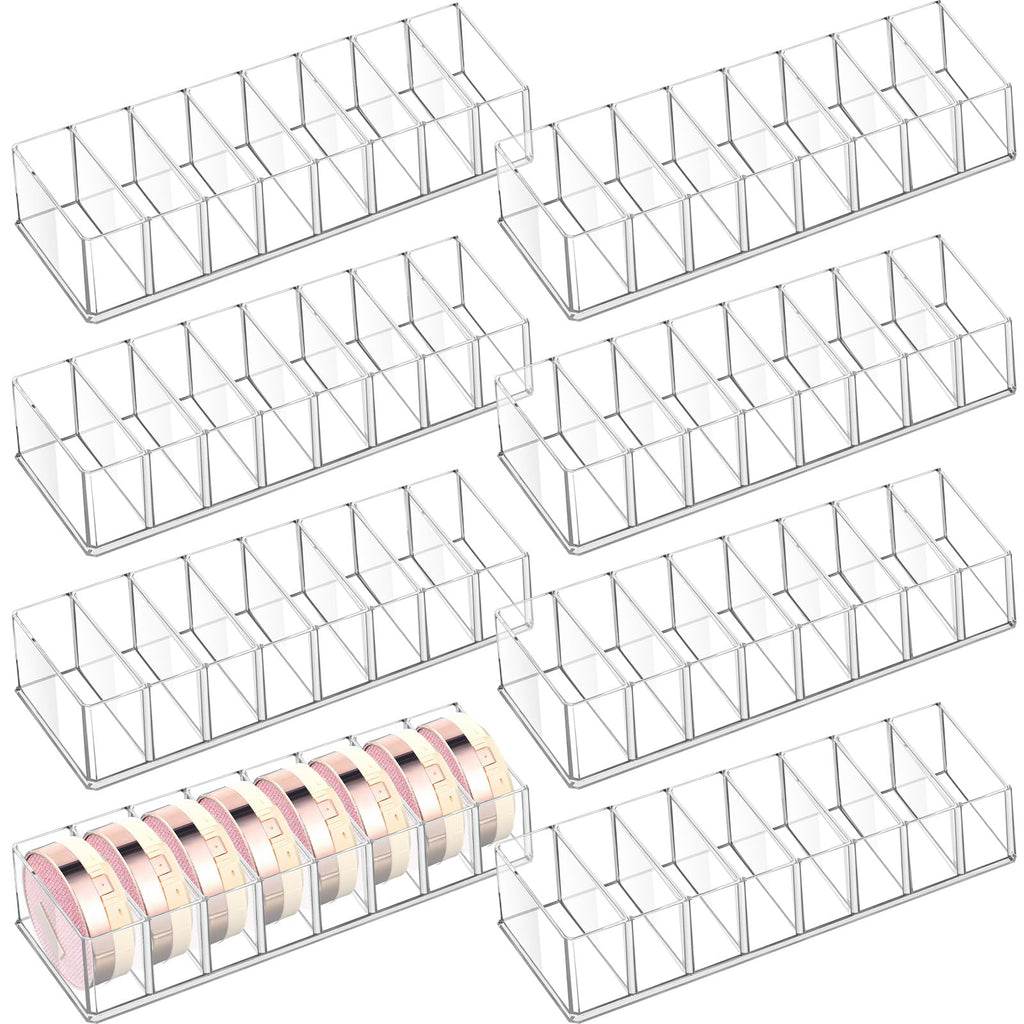 4 Pcs Uanse Acrylic Makeup Compact Organizer Detachable Clear Organizer