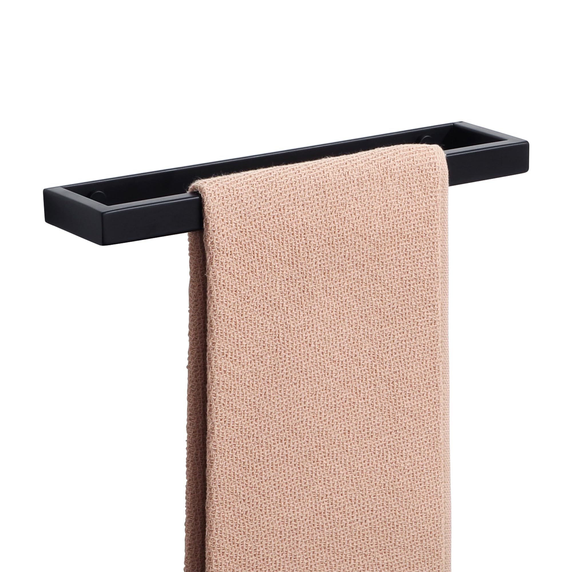 Alise 8 Inch Hand Towel Holder Black Towel Bar for Bathroom Wall Mounted